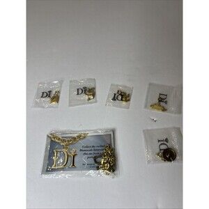 Vtg Di Diamonds International Charm Bracelet w/ Charms; Scuba Ship Anchor Hat